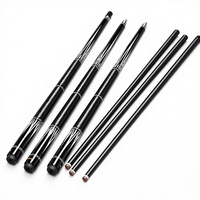 Tongkat Snooker 2-Piece Berkualitas Tinggi 1/2 Split Pool Punch Jump Cue Sambungan Baja Tahan Karat Shaft Serat Karbon Fiberglass Ringan