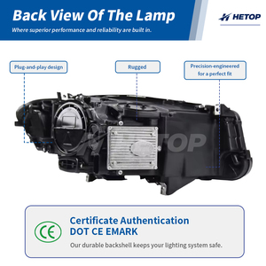 Faros Delanteros HETOP F10 2014-2017, Luces Delanteras <span class=keywords><strong>Angel</strong></span> Eyes, Pieza de Mejora para Automóvil, <span class=keywords><strong>LED</strong></span> Serie 5 F18, Luz para Auto Ikon, Plug and Play para BMW - Product Image 5