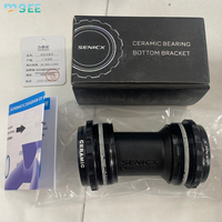 SeeMore Bracket Bawah Sepeda dengan Bantalan Keramik BSA/BB86-24mm Tipe Press-Fit Berulir BB Ringan untuk Sepeda MTB dan Road Bike
