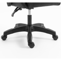 Chaise de bureau ergonomique pour le gaming avec appui-tête, support lombaire, accoudoirs articulés, en cuir PU, pivotante à 360 degrés, dossier haut