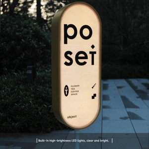 Letrero Luminoso de Doble Cara, Independiente, para Exteriores, Personalizado, con Borde Empotrado 3D, Letrero Electrónico Publicitario para Fachada de Tienda - Product Image 3