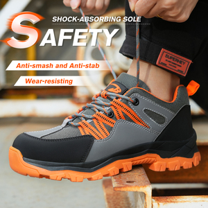Baskets décontractées 2025 pour hommes et femmes, chaussures de travail de sécurité respirantes, baskets de travail légères à coussin d'air pour hommes - Product Image 2