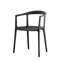 Chaises de salle à manger en bois de frêne nordique chaises de négociation d'accoudoir de luxe léger minimaliste italien chaises de loisirs de Style Antique à la maison