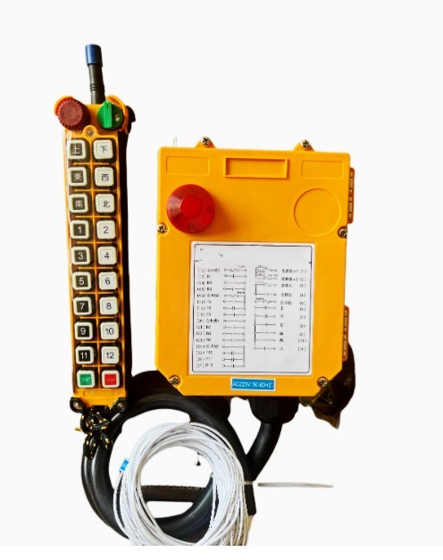 8-Button Wireless RF Remote Control for Industrial Bridge Crane Hoist Waterproof YAONAN F24-60 Model New