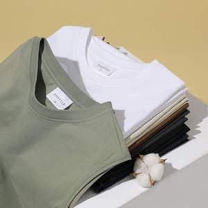 เสื้อกั๊กกีฬาลำลองคุณภาพสูงสำหรับผู้ชาย เสื้อยืดแขนกุด สีพื้น ผ้าฝ้าย 100% น้ำหนัก 245 กรัม รับผลิตเสื้อผ้าตามแบบ - Product Image 6