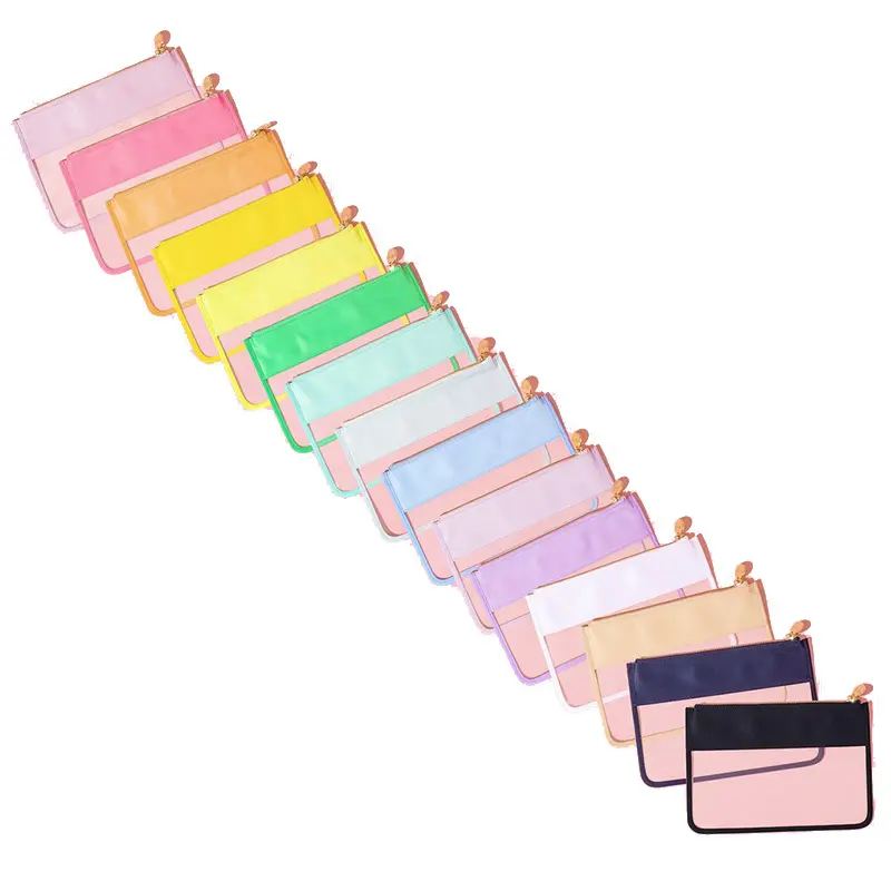 Pvc Transparant Materiaal Make-Up Tas Cosmetische Mode Stijl Clear Flat Pouch Clear Pvc Make Pouch