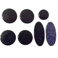 Saxophone Natural Blue Sandstone Buttons 9 Pcs Set Musical Instrument
