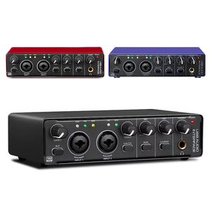 <span class=keywords><strong>Interface</strong></span> <span class=keywords><strong>audio</strong></span> <span class=keywords><strong>USB</strong></span> professionnelle avec carte son alimentation fantôme 48V pour l'enregistrement en studio et la production musicale sur PC Mac - Product Image 1