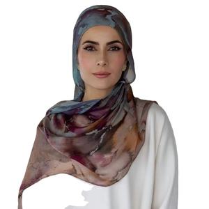 Nova Vela Aquarela Pedra Impresso Modal Hijab Lenços Ombre Mármore Soft Rayon Viscose Mulheres Muçulmanas Xale - Product Image 5