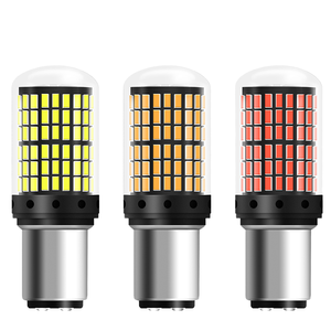 Luz LED Universal para Automóvil, Direccional S25 1156 BA15S 1157 BAY15D BAU15S 12V Roja/Blanca/Amarilla, Lámpara de Freno - Product Image 1