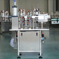 Machine de remplissage semi-automatique pneumatique Bag-on-Valve pour aérosols cosmétiques, boissons, bouteilles/boîtes métalliques/plastiques de 200 ml avec pompe
