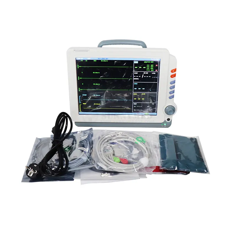 SY-C041医療病院6パラメーターICUマルチパラメーターモニターポータブル獣医患者モニター