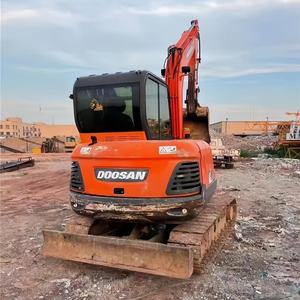 حديقة صغيرة حفر آلة الأصلي اليابانية المحرك حفارة مصغرة حفار مستخدم دوسان DH60-7 عجلة حفارة هيدروليكية - Product Image 4