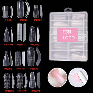 Logo OEM Tùy Chỉnh XXL Nail <span class=keywords><strong>Builder</strong></span> Khuôn Nhanh Chóng Xây Dựng Hình Thức 120/100 Cái/hộp Ngón Tay Mở Rộng Kép Nail Lời Khuyên - Product Image 1