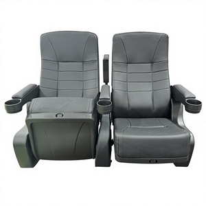 Fauteuil <span class=keywords><strong>de</strong></span> cinéma commercial pliable LEACOM SEATING LS-8605, moderne, en tissu, luxueux, avec fonction bascule complète - Product Image 1
