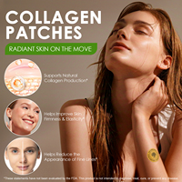 Acentiallabs 30 Patchs Transdermiques de Collagène Sans Parabène pour la Fermeté et l'Élasticité de la Peau, Patchs de Collagène pour Femmes
