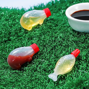 มินิขวดซอสมะเขือเทศพลาสติกเครื่องปรุงรสซอสบีบขวดรูปปลาน่ารักสลัดน้ําสลัดน้ําผึ้ง<span class=keywords><strong>ปรุง</strong></span><span class=keywords><strong>รส</strong></span>สกัดภาชนะ - Product Image 2