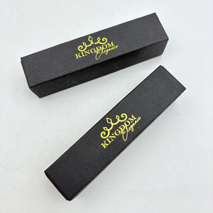 Scatola Personalizzata di Fiammiferi Lunghi Neri con Stampa in Lamina d'Oro Riciclabile e Design Moderno - Product Image 6