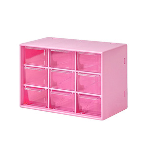 Transparent Desktop <b>Storage</b> <b>Box</b> With Compartments <b>Stackable</b> Lid Jewelry Organizer For Small Items Hair Ties Accessories - Product Image 5