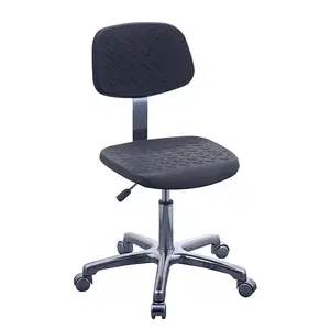 Industrial Adjustable Esd Black Chair Pu Foam Antistatic