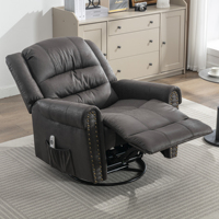 Vanbow-Meubles de salon 40HQ en tissu noir, 175 pièces, canapé à bascule, fauteuil inclinable, rivet de massage extensible