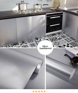 Fábrica mejor cáscara de Metal y película cepillado plata <span class=keywords><strong>acero</strong></span> PVC <span class=keywords><strong>vinilo</strong></span> impermeable hogar refrigerador Decoración - Product Image 4