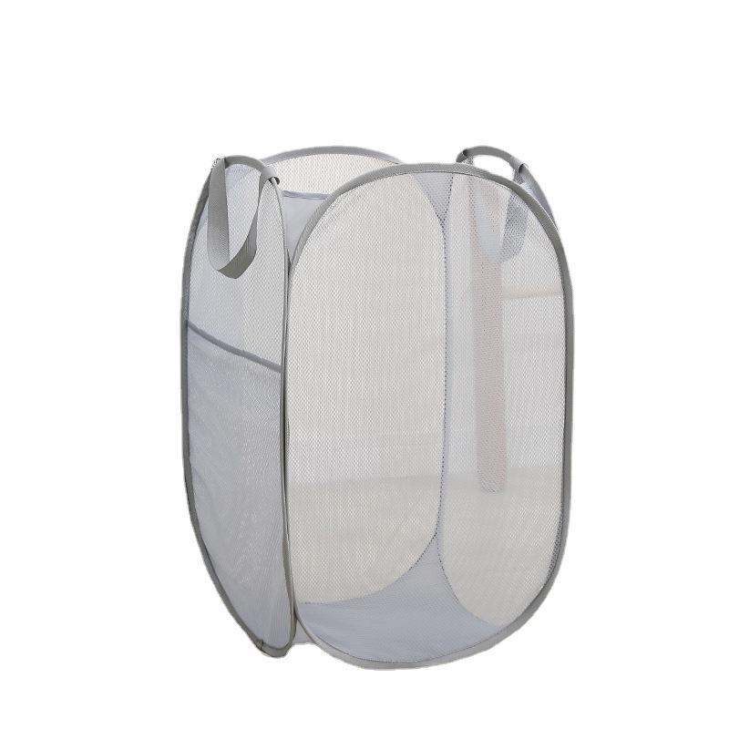 Wholesale Foldable Mesh Net Plastic Nylon Laundry Hamper Pop up