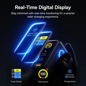 <span class=keywords><strong>Cargador</strong></span> <span class=keywords><strong>Baseus</strong></span> de <span class=keywords><strong>100W</strong></span>, <span class=keywords><strong>Cargador</strong></span> Rápido para iPhone 17 16 Xiaomi Samsung, <span class=keywords><strong>Cargador</strong></span> para Laptop y Tablet, <span class=keywords><strong>Cargador</strong></span> PD, <span class=keywords><strong>Cargador</strong></span> USB para Teléfono - Product Image 5