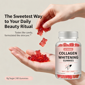 Gomitas de Colágeno Pink Bear, Colágeno Hidrolizado Tipo I con Vitamina C, Biotina y Selenio para la Salud de la Piel, Cabello y Uñas, Suplemento para Mujeres - Product Image 1