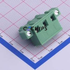 KF2EDGKM-7.62-3P Plug-in Terminal Block P=7.62mm Connector Plug Screw Fixing 1x3P 7.62mm - Product Image 2
