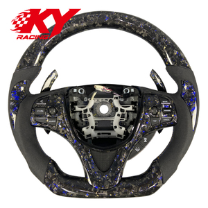 พวงมาลัยกีฬาคาร์บอนไฟเบอร์แบบฟอร์จสั่งทำพิเศษสำหรับ Acura TLX MDX A-Spec Type S สำหรับ Acura TL ILX RLX RDX ZDX - Product Image 1