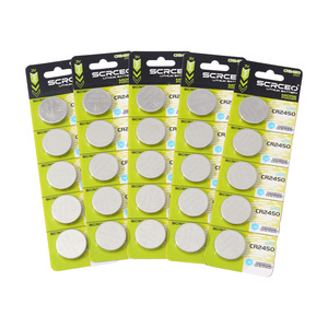 Fabricant de piles 3v CR2450 Pile bouton bouton lithium cardée pour télécommande - Product Image 6