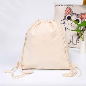 Bolsa Promocional Personalizada de Algodón Sublimado con Cordón, Bolsa de Calicó Suave y Mediana, Ecológica, Reciclable, para Regalos y Uso en Exteriores - Product Image 1