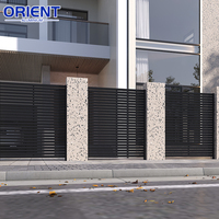 Paneles de Cerca de Seguridad de Aluminio para Jardín Privado de Diseño Moderno, Cerca de Privacidad Exterior Personalizada
