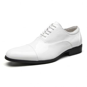 Zapatos Oxford de Negocios para Hombre, Estilo Británico, Primavera-Verano 2026, de PU Sólido, con Cierre de Cordones, Punta Redonda, para Hombres Jóvenes, Envío Directo - Product Image 6