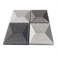 Panneau acoustique géométrique 3D en PET 30x30cm, décoration murale moderne en fibre de polyester écologique, NRC 0.9, pour maison, bureau, appartement, hall