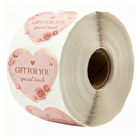 Étiquettes en plastique imprimées sur mesure Jinyu, étiquettes rondes adhésives en papier synthétique imperméable, étiquettes personnalisées pour emballages cadeaux