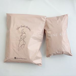 Sac d'emballage de livraison à double fermeture avec logo personnalisé imprimé, 100 MOQ, pochette debout avec poignées, recyclable, écologique - Product Image 3