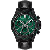 Montre-bracelet pour homme en quartz chronographe multifonction avec lunette lumineuse en fibre de carbone originale de haute qualité OEM