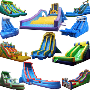 <span class=keywords><strong>Jeux</strong></span> aquatiques gonflables à usage locatif, toboggans aquatiques commerciaux humides et secs, grand toboggan gonflable, parc de toboggans gonflables pour adultes avec piscine - Product Image 4