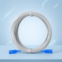 Cable de Fibra Óptica para Interiores FTTH, Cable de Conexión de Fibra SM9/125, G.657A con Conector SC en APC/UPC, 10m+ para FTTX