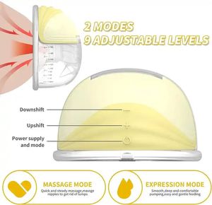 Tire-lait électrique portable sans fil OEM 180 ml avec écran LED, 2 modes, 9 niveaux, mains libres, petit modèle S18 en silicone <span class=keywords><strong>pour</strong></span> bébé - Product Image 5