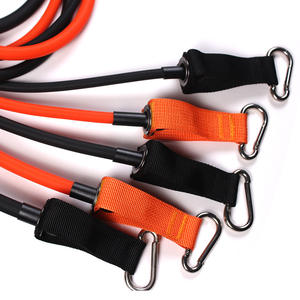 Tubos tonificantes de látex TPE portátiles de 250 libras, conjunto de banda de resistencia para el tobillo con ancla de puerta, equipo de ejercicio de Yoga, 15 Uds. - Product Image 4