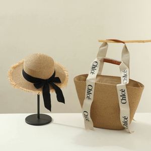Wholesale High Quality Handmade Beach Floppy <b>Hat</b> and <b>Bag</b> Set Travel Summer Cowgirl Women <b>Bag</b> and Straw <b>Hat</b> Set for Ladies - Product Image 2