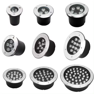 Lumière LED circulaire encastrée moderne IP67 en aluminium avec télécommande pour éclairage extérieur de parcs, jardins, allées et aménagements paysagers - Product Image 5