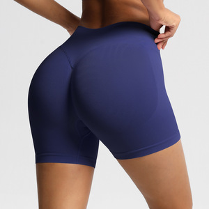 Shorts de Ciclismo de Cintura Alta para Mujer, 3 Pulgadas, Espalda en V, Control de Abdomen, Sin Efecto Camel Toe, Transpirables, para Correr, Yoga, Gimnasio, OEM ODM - Product Image 1