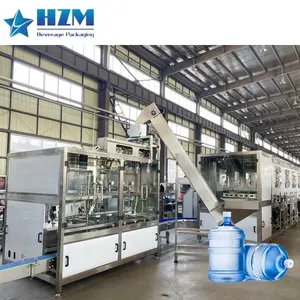 Automatic Pure Mineral Drinking Water 5 Gallon Bottle Filling Machine Production Line