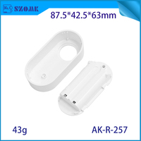 Boîtier de capteur infrarouge de sécurité 87,5x42,5x63mm en plastique ABS avec support double pile AA haute capacité