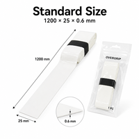 Cinta de Agarre para Raqueta de Bádminton, Pickleball, Tenis de Playa y Pádel OEM, Premium, de PU, Absorbente de Sudor, Antideslizante, Personalizada