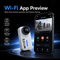 Caméra d'action 4K à vision à la troisième personne C110 Mini Caméra Sportive WiFi Étanche IP65 Double Anti-tremblement Enregistreur Vidéo POV pour Moto